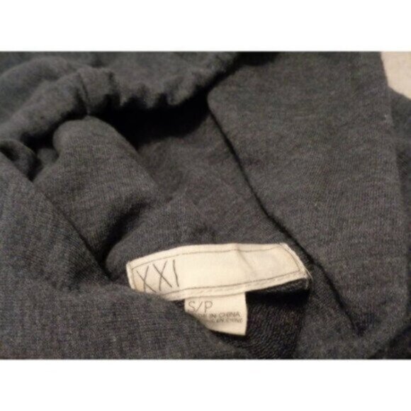 XXI women's small gray distressed "Fame or Love" sweatshirt hoodie - Picture 4 of 5